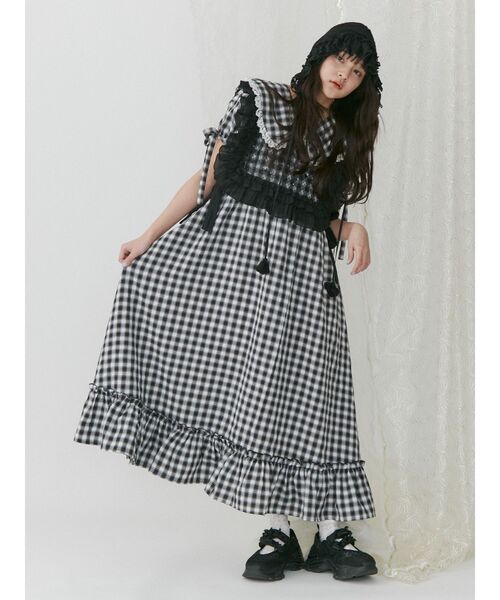 大人気完売品♡ merryjenny♡ ギンガムリボンワンピース ピンク ♡ メリージェニー merry jenny ギンガムリボンワンピース （ピンク