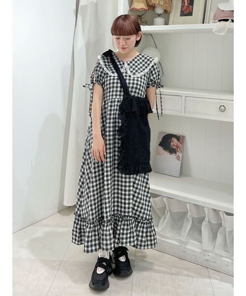 merry jenny（メリージェニー）の「ギンガムリボンワンピース（ワンピース・レディース・ブルー/ブラック/ピンク/グリーン・FREE）」の16枚目の写真