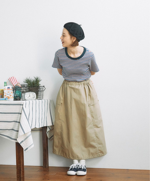 PAR ICI（パーリッシィ）の「ランダムテレコボーダー 半袖Tシャツ（Tシャツ/カットソー・レディース・ブルー/アイボリー・FREE）」の17枚目の写真