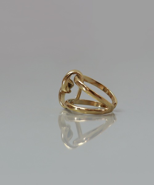 ieLS（イエルズ）の「金属アレルギー対応「ieLS」ステンレス　デザインフリーリング（リング・レディース・ゴールド・ONE SIZE）」の3枚目の写真