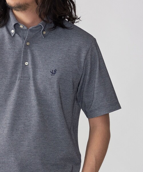 SHIPS（シップス）の「【WEB限定】SHIPS:〈吸水速乾〉ドライピケ ワンポイント ロゴ ボタンダウン ポロシャツ（ポロシャツ・メンズ・ブラック/ベージュ/ネイビー/ロイヤルブルー/ダークグレー/ブラウン/グレー・SMALL/MEDIUM/LARGE/X-LARGE）」の7枚目の写真