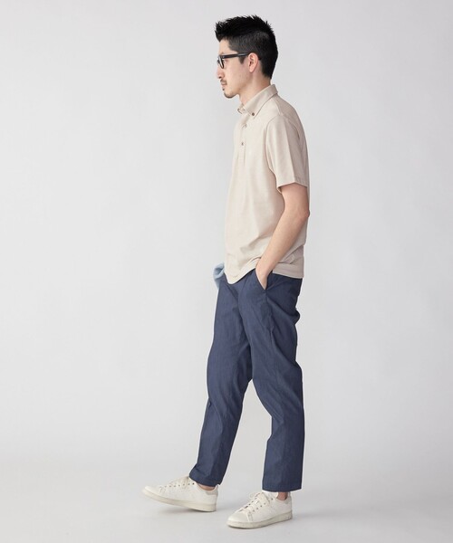 SHIPS（シップス）の「【WEB限定】SHIPS:〈吸水速乾〉ドライピケ ワンポイント ロゴ ボタンダウン ポロシャツ（ポロシャツ・メンズ・ブラック/ベージュ/ネイビー/ロイヤルブルー/ダークグレー/ブラウン/グレー・SMALL/MEDIUM/LARGE/X-LARGE）」の14枚目の写真