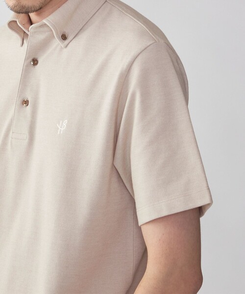 SHIPS（シップス）の「【WEB限定】SHIPS:〈吸水速乾〉ドライピケ ワンポイント ロゴ ボタンダウン ポロシャツ（ポロシャツ・メンズ・ブラック/ベージュ/ネイビー/ロイヤルブルー/ダークグレー/ブラウン/グレー・SMALL/MEDIUM/LARGE/X-LARGE）」の21枚目の写真