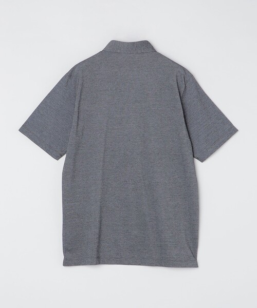 WEB限定】SHIPS:〈吸水速乾〉ドライピケ ワンポイント ロゴ ボタン