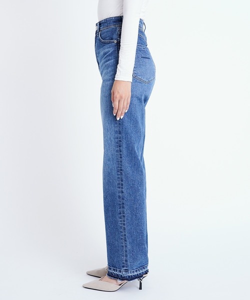 YANUK(ヤヌーク)の「ボーイズストレート"LEA"(デニムパンツ・レディース・ブルー・21inch/22inch/23inch/24inch/25inch/26inch/27inch)」の13枚目の写真