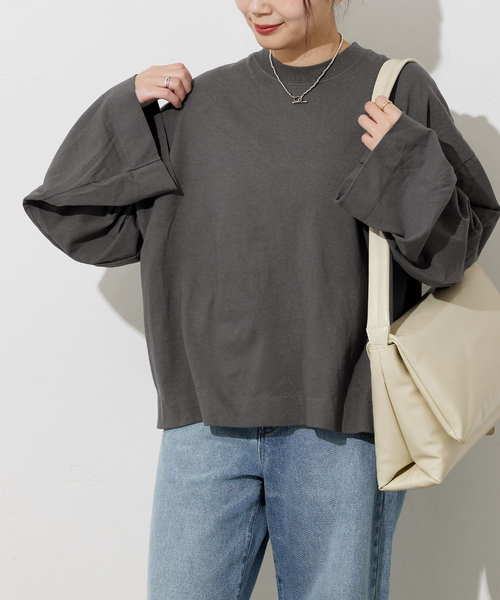 ALORE（アローレ）の「《別注》【ALORE/アローレ】*JS ボタニカルダイロングTシャツ（Tシャツ/カットソー・レディース・ブラック系その他/サックスブルー/ホワイト系その他/キャメル・FREE）」の16枚目の写真