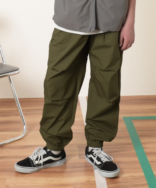 GLAZOS（グラソス）の「【セットアップ対応】タイプライター・パラシュートパンツ（その他パンツ・キッズ・ベージュ/ネイビー/カーキ・140cm/150cm/160cm/170cm）」の3枚目の写真
