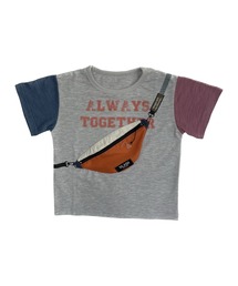 DILASH（ディラッシュ）の「ボディバッグ半袖Tシャツ（Tシャツ/カットソー・キッズ）」