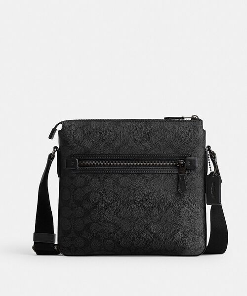 COACH（コーチ）の「ゴッサム ファイル バッグ・シグネチャー キャンバス（ショルダーバッグ・メンズ・ブラック系その他・ONE）」の2枚目の写真