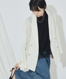 Dignite collier（ディニテコリエ）の「Dignite collier メッシュダブルジャケット（テーラードジャケット）」