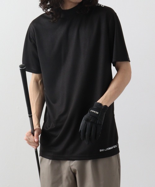 FUNALIVE(ファンアライブ)の「GOLF クルー鹿の子(SHI-JYOMAN GOLF)(Tシャツ/カットソー・メンズ・ブラック/ホワイト/チャコールグレー/チャコール/ホワイト系/ブラック系・XL/M/L)」の4枚目の写真