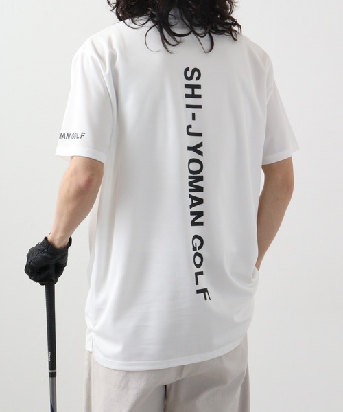 FUNALIVE(ファンアライブ)の「GOLF クルー鹿の子(SHI-JYOMAN GOLF)(Tシャツ/カットソー・メンズ・ブラック/ホワイト/チャコールグレー/チャコール/ホワイト系/ブラック系・XL/M/L)」の2枚目の写真