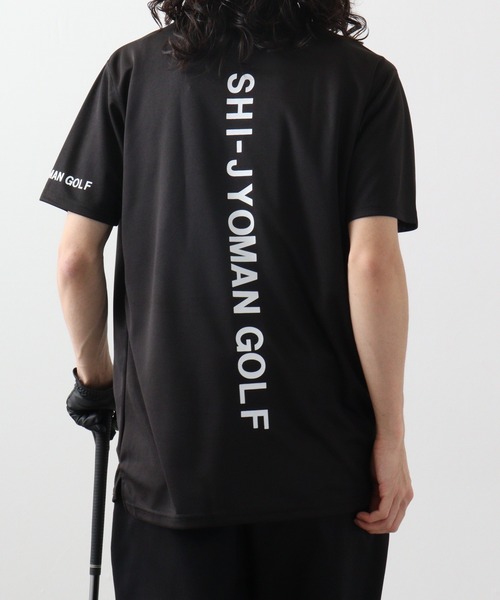 FUNALIVE(ファンアライブ)の「GOLF クルー鹿の子(SHI-JYOMAN GOLF)(Tシャツ/カットソー・メンズ・ブラック/ホワイト/チャコールグレー/チャコール/ホワイト系/ブラック系・XL/M/L)」の1枚目の写真