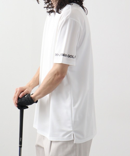 FUNALIVE(ファンアライブ)の「GOLF クルー鹿の子(SHI-JYOMAN GOLF)(Tシャツ/カットソー・メンズ・ブラック/ホワイト/チャコールグレー/チャコール/ホワイト系/ブラック系・XL/M/L)」の8枚目の写真