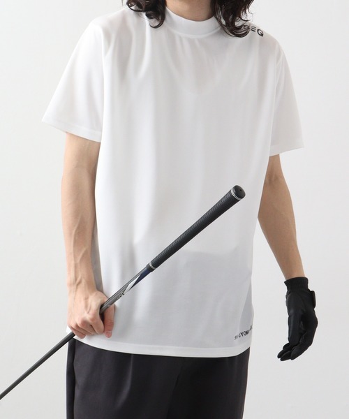 FUNALIVE(ファンアライブ)の「GOLF クルー鹿の子(SHI-JYOMAN GOLF)(Tシャツ/カットソー・メンズ・ブラック/ホワイト/チャコールグレー/チャコール/ホワイト系/ブラック系・XL/M/L)」の13枚目の写真