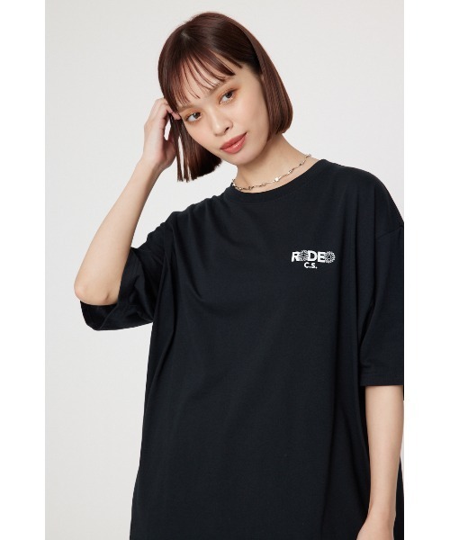 RODEO CROWNS WIDE BOWL(ロデオクラウンズワイドボウル)の「Flower Bloom Logo Tシャツ(Tシャツ/カットソー・レディース・ブラック/ホワイト/ミント/ライトピンク/ライトカーキ・SMALL/MEDIUM)」の6枚目の写真