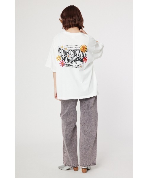 RODEO CROWNS WIDE BOWL(ロデオクラウンズワイドボウル)の「Flower Bloom Logo Tシャツ(Tシャツ/カットソー・レディース・ブラック/ホワイト/ミント/ライトピンク/ライトカーキ・SMALL/MEDIUM)」の19枚目の写真