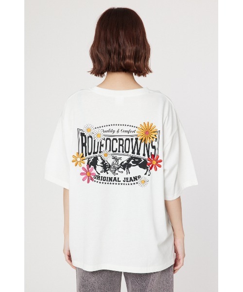 RODEO CROWNS WIDE BOWL(ロデオクラウンズワイドボウル)の「Flower Bloom Logo Tシャツ(Tシャツ/カットソー・レディース・ブラック/ホワイト/ミント/ライトピンク/ライトカーキ・SMALL/MEDIUM)」の22枚目の写真