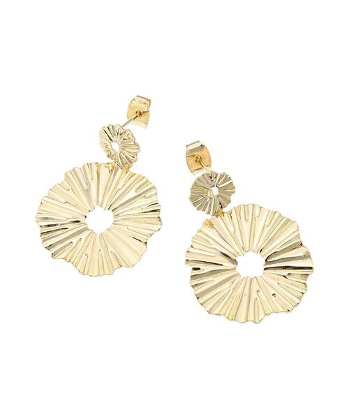 Te chichi（テチチ）の「テクスチャーサークルピアス（ピアス（両耳用）・レディース・ゴールド・F）」の3枚目の写真