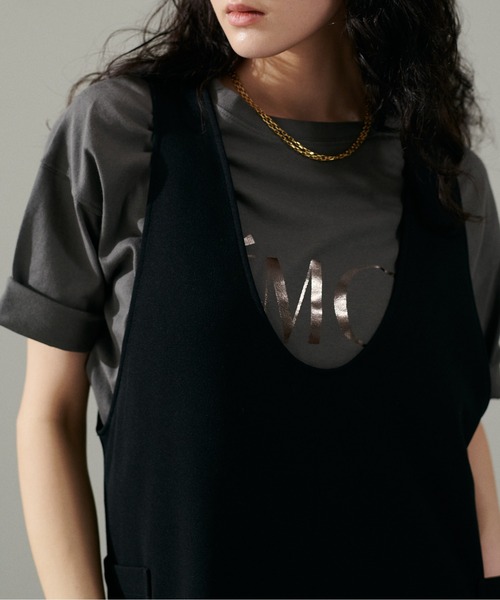 LARUTA(ラルータ)の「【LARUTA】6分袖ロゴT(Tシャツ/カットソー・レディース・ラベンダー/ベージュ/チャコールグレー/オフホワイト・FREE)」の3枚目の写真