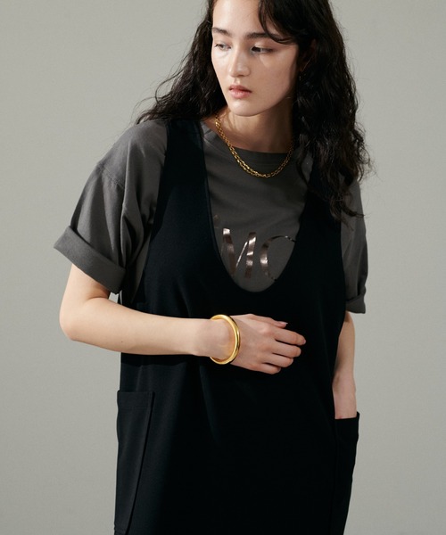 LARUTA(ラルータ)の「【LARUTA】6分袖ロゴT(Tシャツ/カットソー・レディース・ラベンダー/ベージュ/チャコールグレー/オフホワイト・FREE)」の19枚目の写真