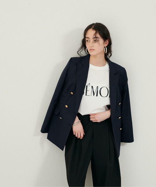 LARUTA(ラルータ)の「【LARUTA】6分袖ロゴT(Tシャツ/カットソー・レディース・ラベンダー/ベージュ/チャコールグレー/オフホワイト・FREE)」の5枚目の写真