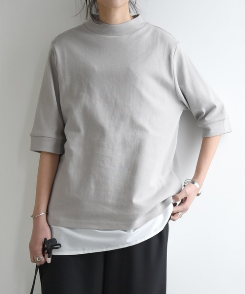 and it_(アンドイット)の「選べる2タイプ理想系レイヤードノースリーブインナー(タンクトップ・レディース・オフホワイト/ブラック・S-Long/L-Long/M-Long/M/S/L)」の5枚目の写真