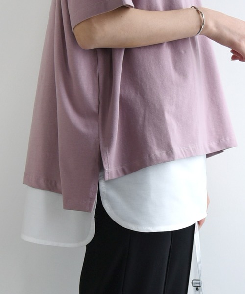 and it_(アンドイット)の「選べる2タイプ理想系レイヤードノースリーブインナー(タンクトップ・レディース・オフホワイト/ブラック・S-Long/L-Long/M-Long/M/S/L)」の3枚目の写真