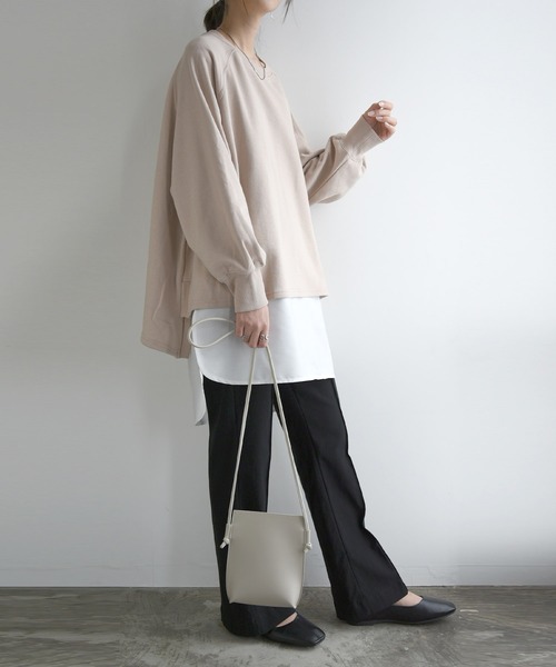 and it_(アンドイット)の「選べる2タイプ理想系レイヤードノースリーブインナー(タンクトップ・レディース・オフホワイト/ブラック・S-Long/L-Long/M-Long/M/S/L)」の10枚目の写真