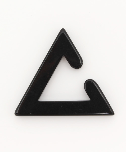 WEGO（ウィゴー）の「WEGO/#SELFIEトライアングルイヤーカフ（イヤリング・レディース・ホワイト系その他/ホワイト/ブラック・FREE）」の4枚目の写真