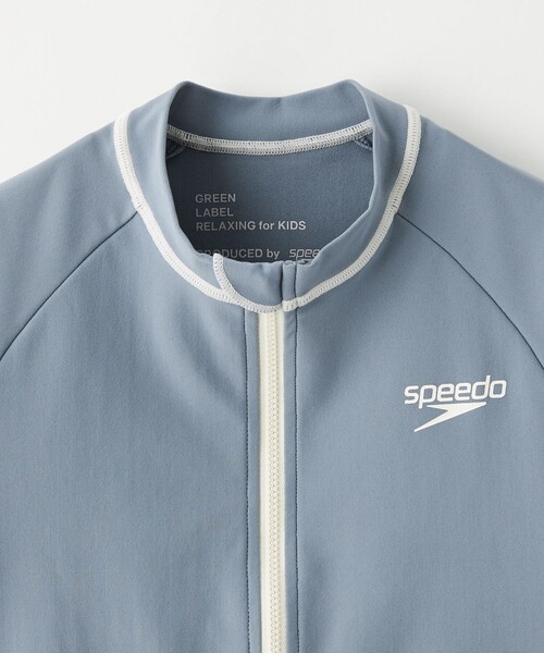 Speedo（スピード）の「【別注】＜SPEEDO＞ラッシュガード 120cm-130cm（ラッシュガード・キッズ・ダークグレー/ライトブルー・120cm/130cm）」の5枚目の写真