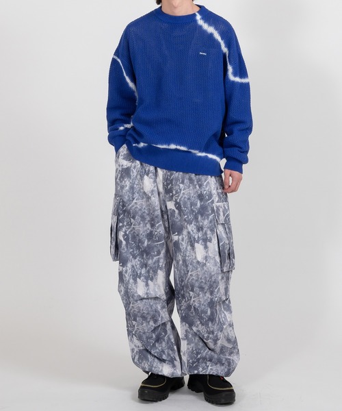 Perushu（ペルーシュ）の「ブリーチデザインメッシュニット（ニット/セーター・メンズ・ブルー/ブラック・MEDIUM/LARGE）」の20枚目の写真