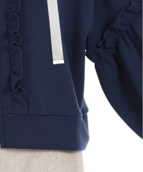 axes femme(アクシーズファム)の「ショート丈ダンボールパーカー(パーカー・レディース・ブラック/ネイビー/レッド・FREE)」の11枚目の写真