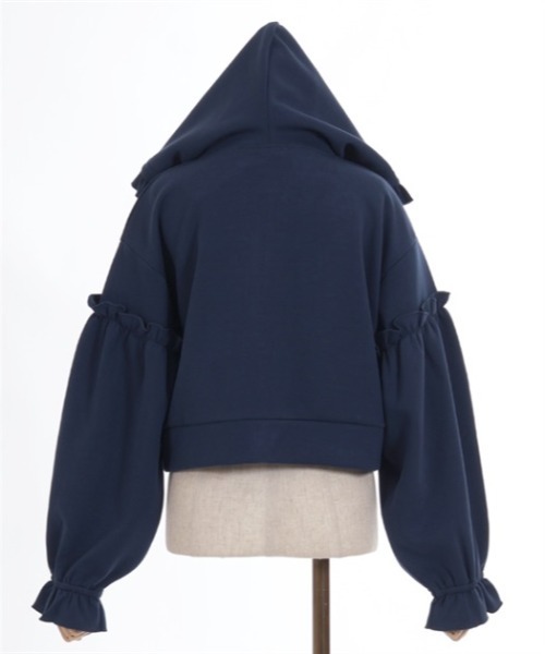 axes femme(アクシーズファム)の「ショート丈ダンボールパーカー(パーカー・レディース・ブラック/ネイビー/レッド・FREE)」の13枚目の写真