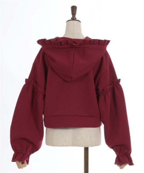 axes femme(アクシーズファム)の「ショート丈ダンボールパーカー(パーカー・レディース・ブラック/ネイビー/レッド・FREE)」の18枚目の写真