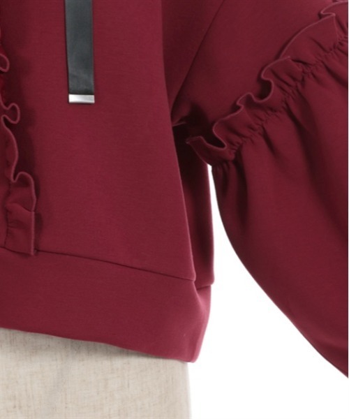 axes femme(アクシーズファム)の「ショート丈ダンボールパーカー(パーカー・レディース・ブラック/ネイビー/レッド・FREE)」の20枚目の写真