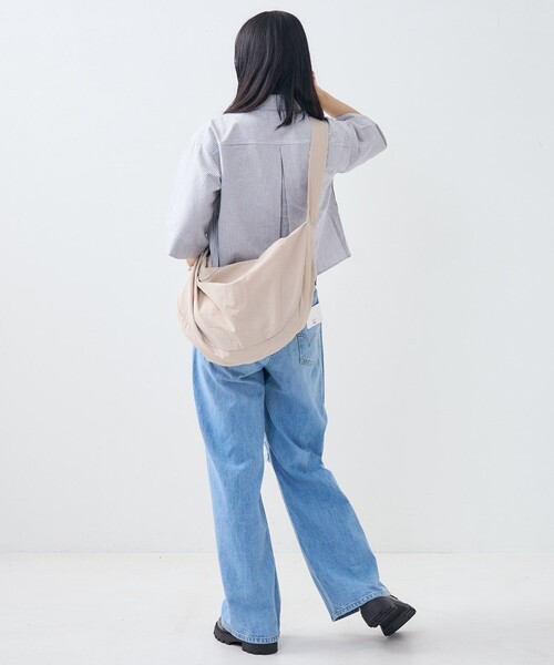 PUBLUX（パブリュクス）の「U.S. POLO ASSN./ユーエスポロアッスン 別注 ハーフスリーブワンポイント刺繍クロップドシャツ/半袖シャツ　限定展開（シャツ/ブラウス・レディース・その他13/オフホワイト/その他9/サックスブルー・ﾌﾘ-）」の22枚目の写真