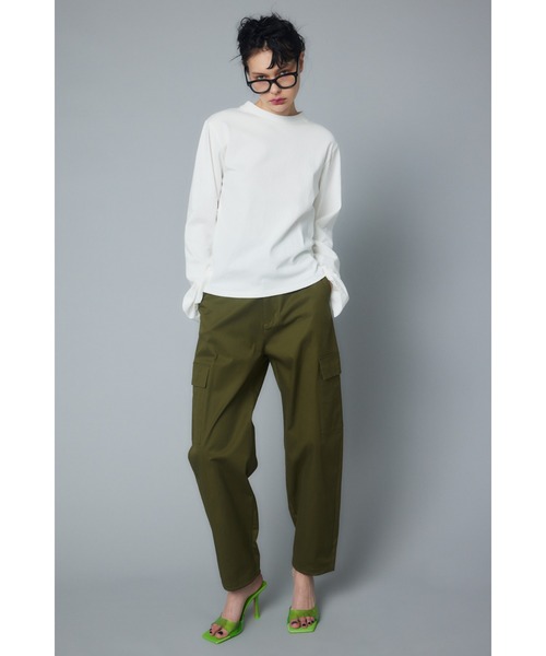 【セール】Back open gather tops バックオープンギャザートップス（Tシャツ/カットソー）｜HeRIN.CYE（ヘリンドットサイ）