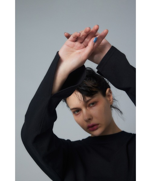 【セール】Back open gather tops バックオープンギャザートップス（Tシャツ/カットソー）｜HeRIN.CYE（ヘリンドットサイ）