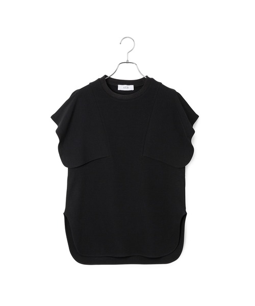 ADAM ET ROPE'(アダムエロペ)の「【サステナブル・WEB限定】スクエアスリーブプルオーバー(Tシャツ/カットソー・レディース・ホワイト/レッド/ホワイト系その他/ブラック・FREE)」の17枚目の写真