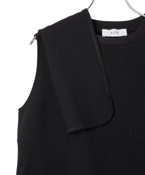 ADAM ET ROPE'(アダムエロペ)の「【サステナブル・WEB限定】スクエアスリーブプルオーバー(Tシャツ/カットソー・レディース・ホワイト/レッド/ホワイト系その他/ブラック・FREE)」の22枚目の写真