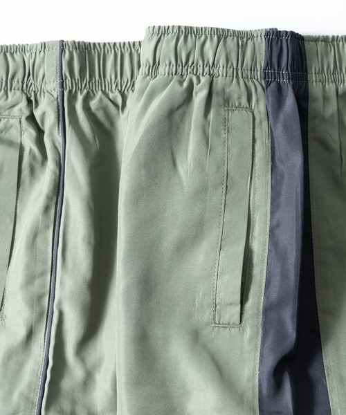 NYLAUS(ナイラス)の「レギュラーシルエット 裏メッシュ サイドライン/サイドパイピング イージーパンツ(その他パンツ・メンズ・ブラック系1/ブラック系2/カーキ系1/カーキ系2/ネイビー系1/ネイビー系2/レッド系1/レッド系2・LL/M/L)」の10枚目の写真