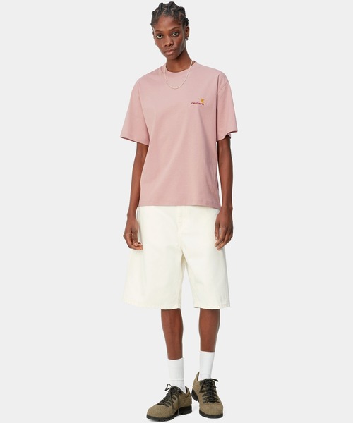 Carhartt(カーハート)の「Carhartt WIP/カーハートダブリューアイピー 半袖Tシャツ 刺繍ロゴ ルーズフィット MUJI I032218(Tシャツ/カットソー・レディース・ブラック/グレー/ピンク/ホワイト・S/M)」の20枚目の写真