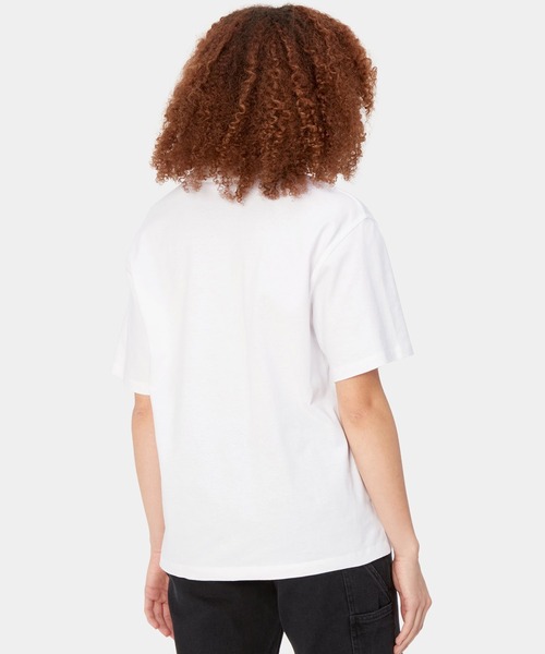 Carhartt(カーハート)の「Carhartt WIP/カーハートダブリューアイピー 半袖Tシャツ 刺繍ロゴ ルーズフィット MUJI I032218(Tシャツ/カットソー・レディース・ブラック/グレー/ピンク/ホワイト・S/M)」の7枚目の写真