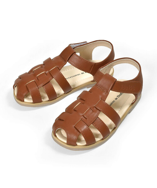 BeBe（ベベ）の「ロゴ型押しストラップカメサンダル(13~19cm)（サンダル・キッズ・ホワイト/キャメル・15.0cm/16.0cm/17.0cm/18.0cm/19.0cm/14.0cm/13.0cm）」の10枚目の写真