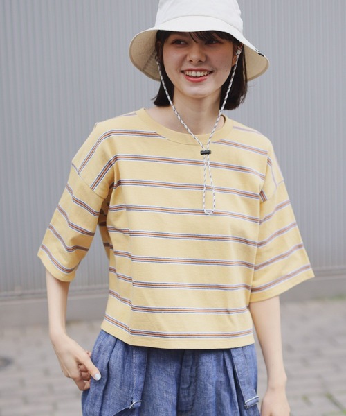 niko and...（ニコアンド）の「COLORマイスターTEE（Tシャツ/カットソー・レディース・ブラック/アイボリー/グレー/ブルー/オフホワイト/ピンク/チャコール/イエロー・SHORT/MEDIUM）」の7枚目の写真