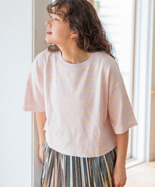 niko and...（ニコアンド）の「COLORマイスターTEE（Tシャツ/カットソー・レディース・ブラック/アイボリー/グレー/ブルー/オフホワイト/ピンク/チャコール/イエロー・SHORT/MEDIUM）」の14枚目の写真