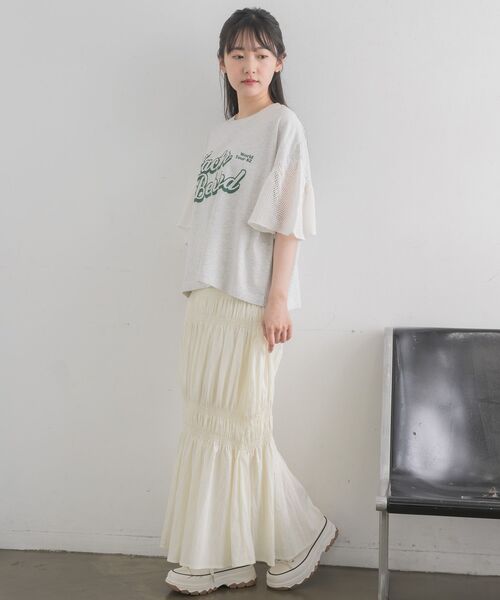 RETRO GIRL（レトロガール）の「アソートギャザーSK（スカート・レディース・ブラック/アイボリー/ブルー/ブラック系その他4・FREE）」の9枚目の写真