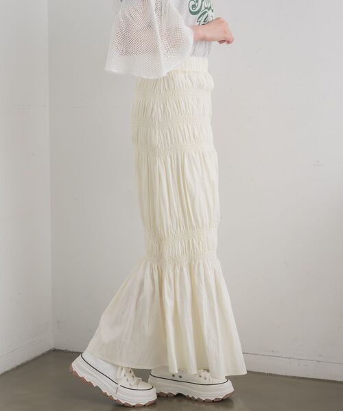 RETRO GIRL（レトロガール）の「アソートギャザーSK（スカート・レディース・ブラック/アイボリー/ブルー/ブラック系その他4・FREE）」の14枚目の写真