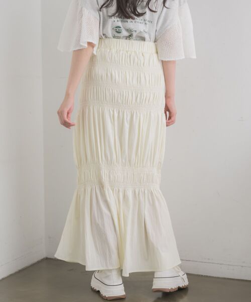 RETRO GIRL（レトロガール）の「アソートギャザーSK（スカート・レディース・ブラック/アイボリー/ブルー/ブラック系その他4・FREE）」の16枚目の写真